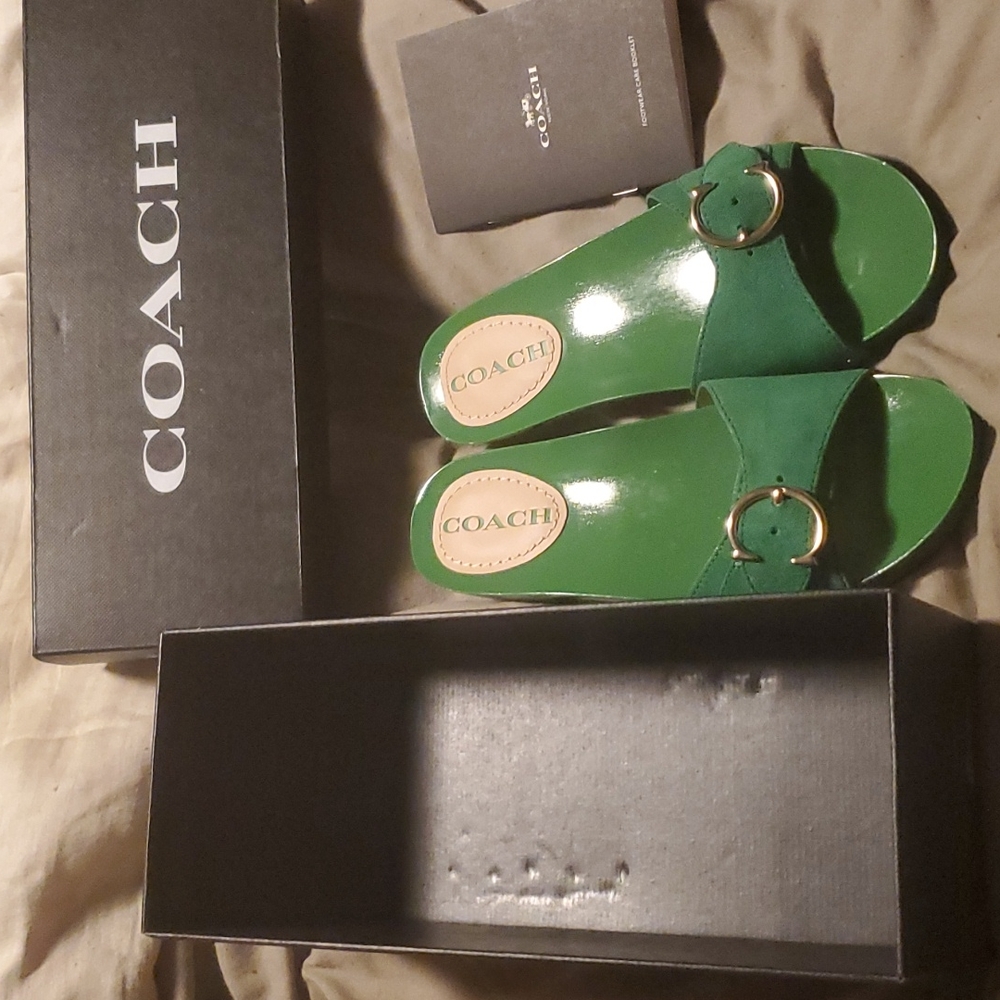 Coach Bleeker Suade Sandals